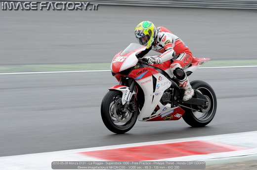 2010-05-08 Monza 0131 - La Roggia - Superstock 1000 - Free Practice - Philippe Thiriet - Honda CBR1000RR